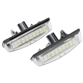 QCDIN 1 Par de 18 LEDs de Luzes da Placa de Licença Lâmpadas Branco 6500K Para a Lexus IS200 IS300 RX300 LS430 ES300 GS300 HS250H...