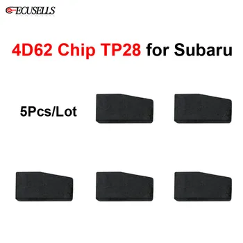 5Pcs/Monte 4D62 Transponder de Carbono Chip 4D62 TP28 ID:4D(62) ID4D62 Chave do Carro Fichas para Subaru