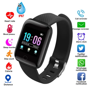 Novo Smart Watch Homens Mulheres Smartband Medição Da Pressão Arterial Impermeável De Fitness Tracker Pulseira Para Monitor De Frequência Cardíaca Smartwatch
