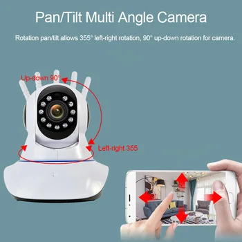 Sunydeal 1080P Câmera IP sem Fio Pan Tilt 2MP Dome Interior Maneira de Áudio CFTV WiFi Baby Monitor Câmera de Vídeo Vigilância de Segurança