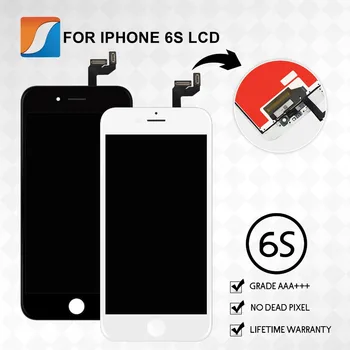 10PCS/LOT Genuíno AAA+++ Para iPhone 6S LCD de Montagem 3D Com Tela sensível ao Toque de Substituição Sem Dead Pixel Frete Grátis