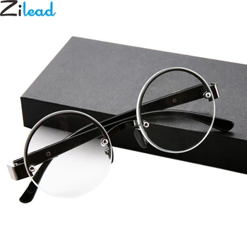 Zilead Rodada Meia-armação de Óculos de Leitura Presbiopia Óculos Óculos Com Dioptria +1.0+1.5+2.0+2.5+3.0+3.5+4.0