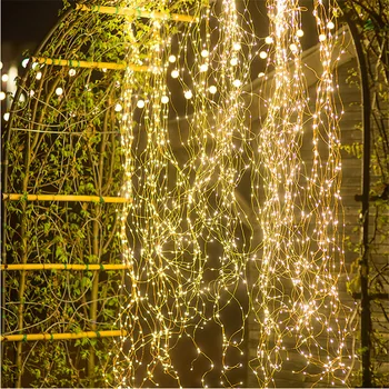 280 LEDs Vinha Luzes De Fio De Cobre De Ramo Luzes Led De Fadas Seqüência De Luzes Plug-In Adaptador De Café De Natal Festa De Casamento Decoração