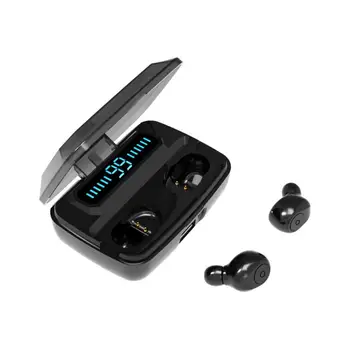 2020 Impermeável 3500 Mah de Energia, Banco Verdadeira Bluetooth sem Fio do Fone de ouvido Display LED Estéreo de Baixo Earbud TWS No Ouvido Sport Fone de ouvido MIC