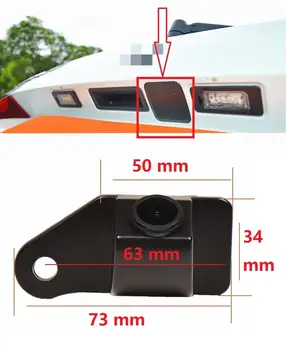 Misayaee HD 1280x720P Carro Visualizar Inversa Câmera de segurança Original Inversa Buraco para Mitsubishi ASX com RVR de 2011 -2017