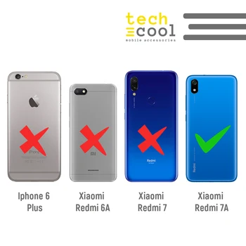 FunnyTech®capa de Silicone para Xiaomi Redmi 7A l Paris motivos
