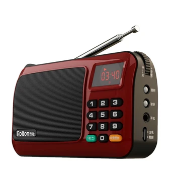 2019 Portátil W405 Mini Rádio FM alto-Falante de Música Leitor de Cartão do TF USB Para o PC, iPod, Telefone com Display de LED