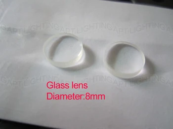 NOVO 2pcs de Qualidade laser 808nm do diodo foco lente de vidro/ lente de Colimação / Diâmetro de 8mm
