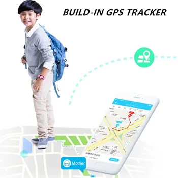 Gandley M2 Smartwatch android smart watch 2020 GPS Crianças inteligentes relógios para crianças IP67 Impermeável Chat de Voz SOS Chamada