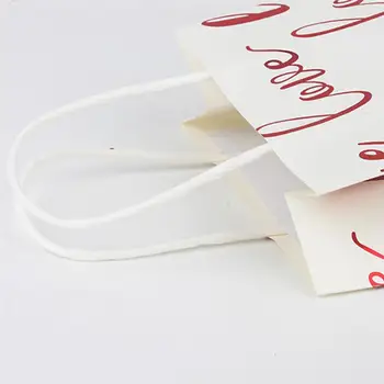 12PCS Saco de Presente Portátil Carta de Amor de Presente de Papel com oferta de Saco de Tote Bag para o dia dos Namorados