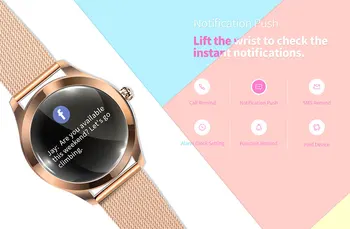 SmartWatch Senhora/Mulher Inteligente Relógio de Fitness Pulseira de Monitoramento da frequência Cardíaca Banda Inteligente Bluetooth Para Android IOS PK B57 Smart watch