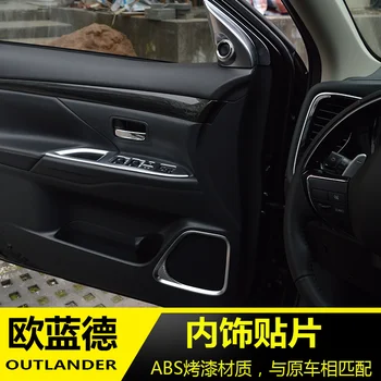De aço inoxidável completa do interior do carro decoração de lantejoulas para Mitsubishi Outlander 2013 20165 2017 2018 2019 Carro-estilo