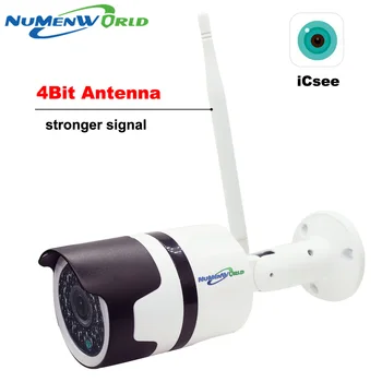 Mais novo estilo Exterior do IP do wifi da câmera 1080P de segurança CCTV webcam HD visão noturna à prova de água IP cam Externo com slot de cartão SD