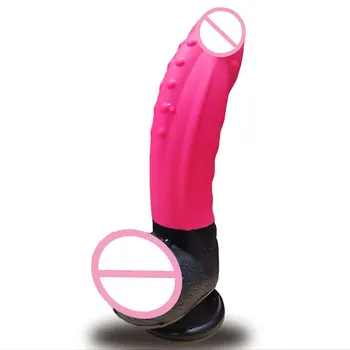 CPWD Macio partículas Realista Vibrador Mulheres do sexo Feminino Masturbação do Pênis Com Forte ventosa de Silicone Dildos Pau Produtos para Adultos