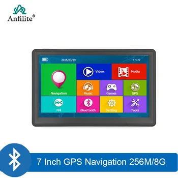 7 polegadas HD tela de toque do Windows Ce6.0 MSB 2531 ARM Cortex A7 de 800MHZ 256M 8GB caminhão de Navegação GPS com câmera de visão traseira