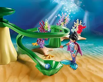 Playmobil 70094 Magic Mermaid Cove com a cúpula iluminada, a partir de 4 anos de idade, Multicolor