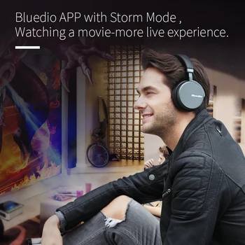 Bluedio V2 Fones De Ouvido Sem Fio Bluetooth 5.0 Fone De Ouvido Com Microfone Para Telefone Celular Através De Fones De Ouvido De Voz De Suporte Do Controle