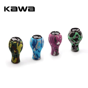 Kawa Carretel de Pesca Botão Para Shimano Daiwa Bobina de EVA Materail 7*4*2.5 mm Rolamento de DIY Lidar Acessório Carretel Basculante de Camuflagem botão