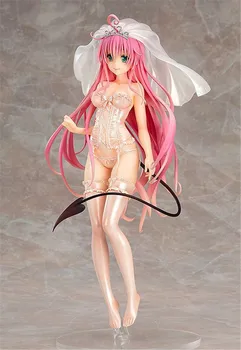 26cm Anime love Ru Darkness.LaLa Satalin Cueca Vestido de Casamento de VER. PVC Figura de Ação de Coleta de Modelo de Brinquedos Para Presentes