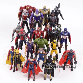 Vingadores 3 Infinito Guerra Thanos Homem de Ferro, Capitão América Pantera Negra Estrela Senhor PVC Figuras de Ação Brinquedos 24pcs/set