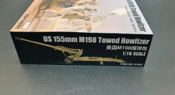 Mérito 61602 1/16 1:16 Escala NOS 155mm M198 Rebocado de Artilharia e de Morteiro Canhão de Brinquedo de Plástico de Montagem Kit Modelo
