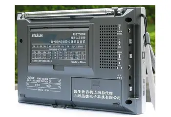 TECSUN R-9700DX Garantia Original SW/MW de Alta Sensibilidade Mundo da Banda Receptor de Rádio Com alto-Falante Frete Grátis