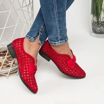 Mulheres Sapatos Mocassins Toe Sapatos 2020 Novo Arco Senhoras Casual Plataforma Feminino Mujer Ocos Mulheres Sapatos