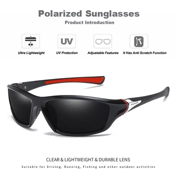 Esportes Óculos Polarizados Para os Homens de Condução de Pesca de Luxo, Óculos de Sol Anti-reflexo as Mulheres Óculos de Espelho Tons de de Proteção UV