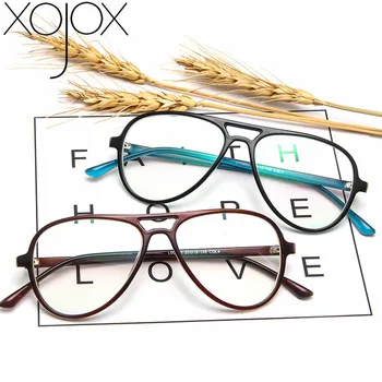 XojoX Moda Unissex Clássico Óculos de Armação Versátil Espelho Plano Tendência Retro Piloto da Marca do Designer de Óculos de Moldura para Homens Mulheres