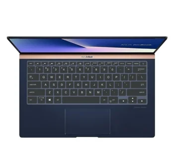 Laptop Transparente Clara Teclado de Silicone Capa Protetor Para o Novo ASUS ZenBook 14 UX433FA UX433F UX433FN 14