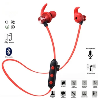 XT22 Bluetooth Fones de ouvido sem Fio 5.0 Apoio TF Cartão de Esporte Auricular mãos-livres Estéreo de Fone de ouvido com Microfone para Telefone Celular