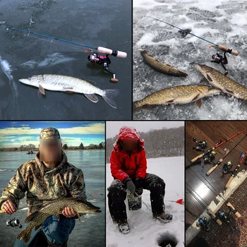 Maximumcatch Leve Pesca no Gelo Haste de Fibra de Carbono IM7 de Inverno de Pólo de Pesca de Vara de Pesca de Pesca ao Spinning