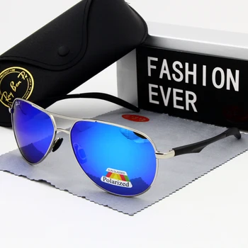 2020 Novos Óculos de sol de Marca Homens Designer Oval Polarizados Condução Masculina Óculos UV400 Óculos de proteção lente Grande armação óculos de sol