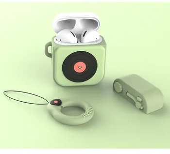 Novo 2021 Cartoon criativo registro tendência player fone de ouvido Bluetooth tampa de proteção, adequado para AirPods 1 2