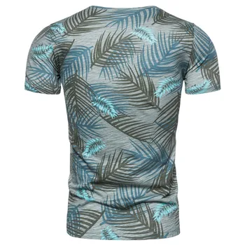 2020 Verão de Novo Algodão T-shirt de Impressão Homens de Moda Casual Havaí Homens do Estilo T-Shirt O decote em Camisetas de Alta qualidade Tops Tees Homens