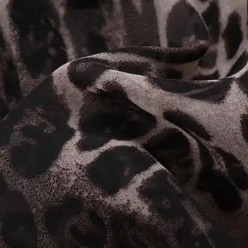 ZANZEA Mulheres de Vestido 2021 Verão Senhoras Fora de Ombro estampa de Leopardo Longos Vestidos de Praia Boêmio Sarafans Sundress Plus Size Veste