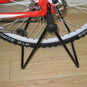 Universal De Alta Qualidade Flexível Bicicleta Display Triplo Cubo De Roda De Reparação De Kick Stand Stand Para Estacionamento Titular De Dobramento