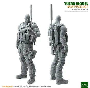 Yufan Modelo Original 75mm Figura U. s. Sniper Resina Soldado Kit Modelo YFWW-1833
