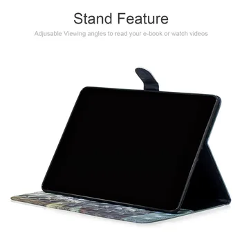 Para Samsung Galaxy Tab S6 10,5 cm SM-T860 SM-T865 2019 Print PU Couro Flip Caso do Suporte Magnético Tablet Tampa Com Ranhura para Cartão