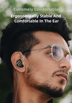 CCA C10 Pro 1DD+ 4 BA Unidade Híbrida de Fone de ouvido Em Ouvido Fone de ouvido hi-fi Dj Monito Execução Esportes Fone de ouvido com Cancelamento de Ruído Fones de ouvido