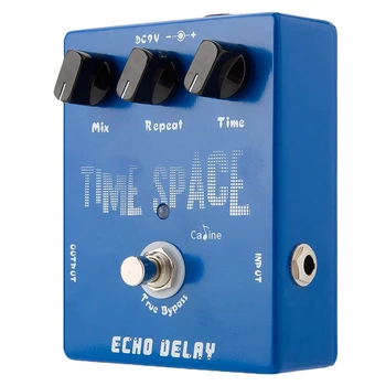 Caline CP-17 Echo Delay Efeitos de Guitarra, Pedal Espaço de Tempo de Graves Distorções True Bypass Azul