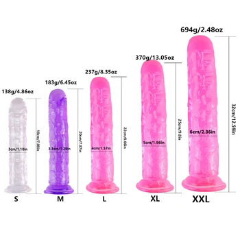 32*6 CM XXL Silicone Vibrador Enorme de Brinquedos Sexuais Para a Mulher Pênis Realístico Com ventosa Ponto G Vagina Estimulador Sexual Produtos