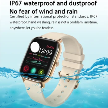 Esporte Relógio Smart Watch Homens Mulheres Pressão Arterial Impermeável Smartwatch Bluetooth Chamada de Monitor de Ritmo Cardíaco o Relógio Para Android IOS
