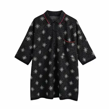 2020 NOVAS Verão feminino 2 peças Conjunto floral preto camisa de Manga curta blusa longa com o Terno feminino casual mulher roupas