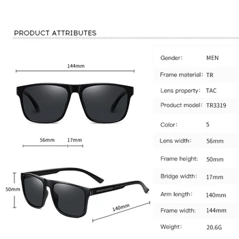 Novos Óculos Polarizados Clássico Elegante Designer de Óculos de Sol Masculino driver Anti-reflexo Tons de Moda Oculos