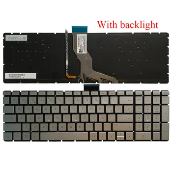 Espanhol teclado do portátil para HP 15-BS 15-CD 250 G6 255 G6 256 G6(teclado) prata/preto do teclado no apoio para as Mãos a Tampa Superior