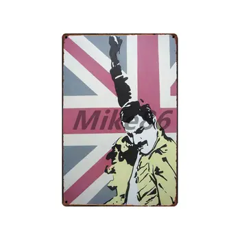 [ Mike86 ] Música de Freddie mercury Sinal de Metal Placa de Parede Personalizado Cartaz Personalidade Clássico de Ferro, Pintura, Decoração Arte LT-1700