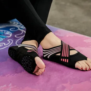 NOVO 1 Par de Mulheres Não-deslizamento de Fitness, Dança, Pilates Meias interna Profissional de Yoga Sapatos