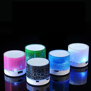 Portátil Crack alto-Falante Bluetooth LED Luzes Coloridas alto-Falante para o Quarto ao ar livre B2Cshop