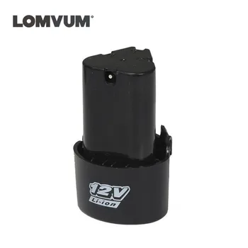 LOMVUM 12V bateria de lítio chave de fenda elétrica longyun sem fio de broca de carga da Bateria Recarregável ferramentas de potência da bateria